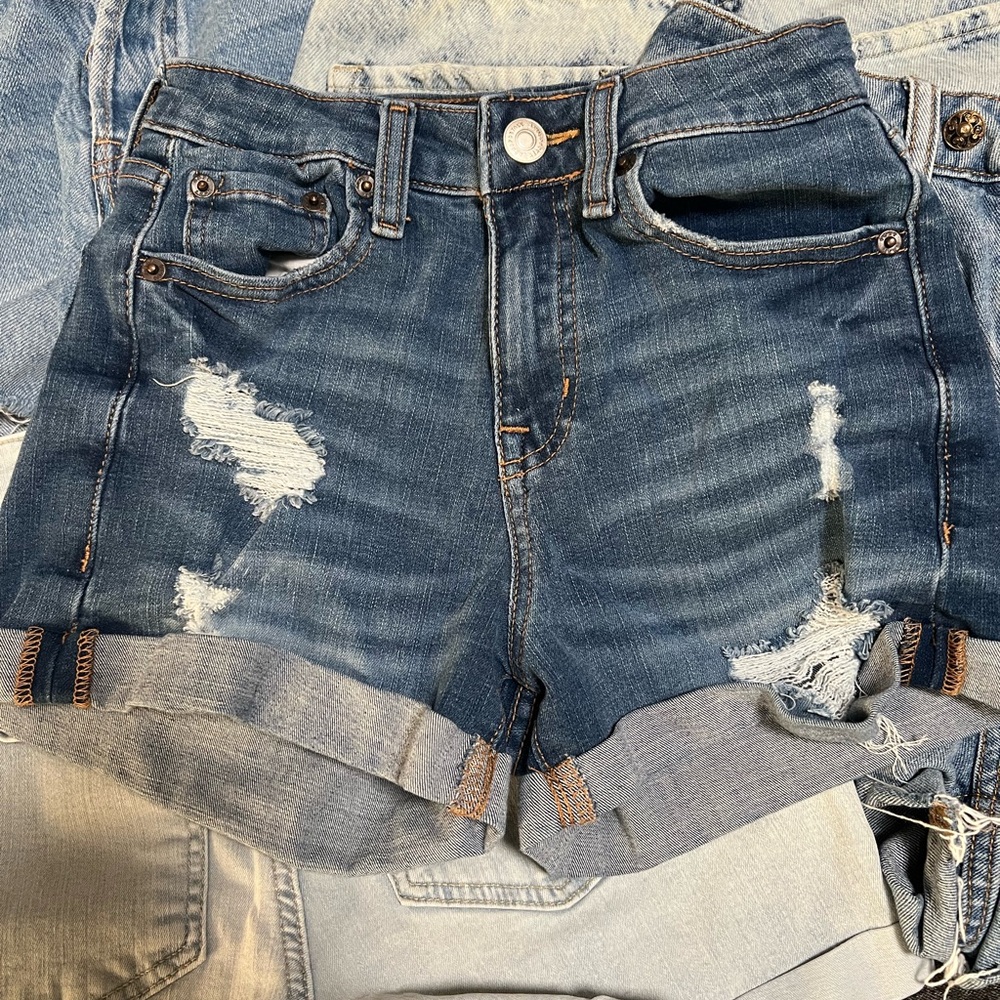 Aeropostale High Rise Curvy Midi Denim